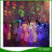 20/30 LED Solar Powered Water Drop String Lights LED Luz de Hadas para Boda Fiesta de Navidad Festival Decoración Interior Al Aire Libre